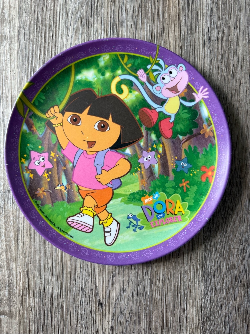 Vintage 2005 Dora the Explorer Kids Plate